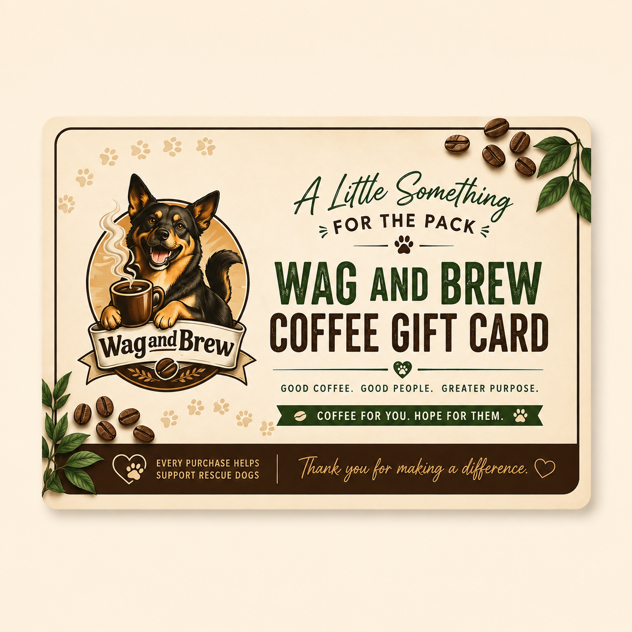 Wag and Brew Gift Card
