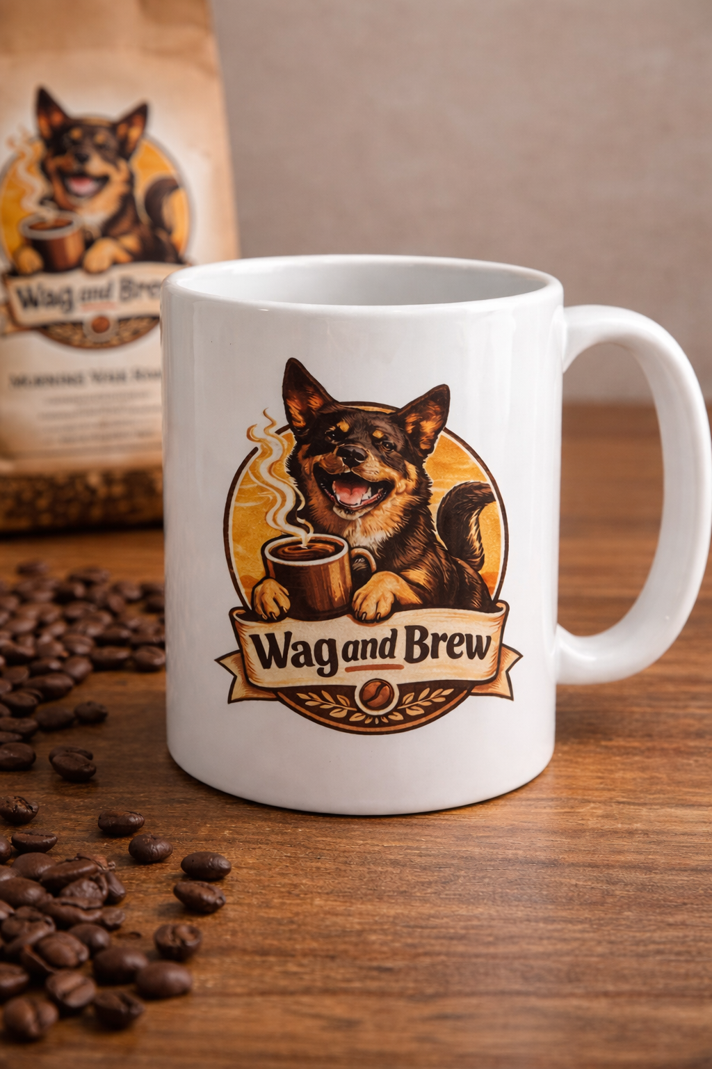Wag and Brew Coffee Mug ☕🐾